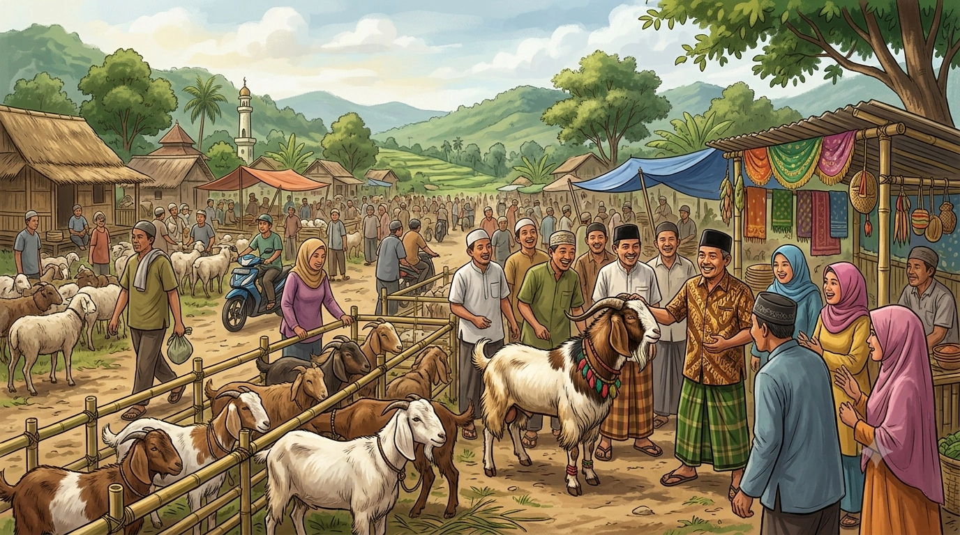 Heboh Aksi Pedagang Kambing Viral Dari Kota Batu Penampilan Nyentrik Bang Faiq Bikin Netizen Geger Dan Pelanggan Rela Antre