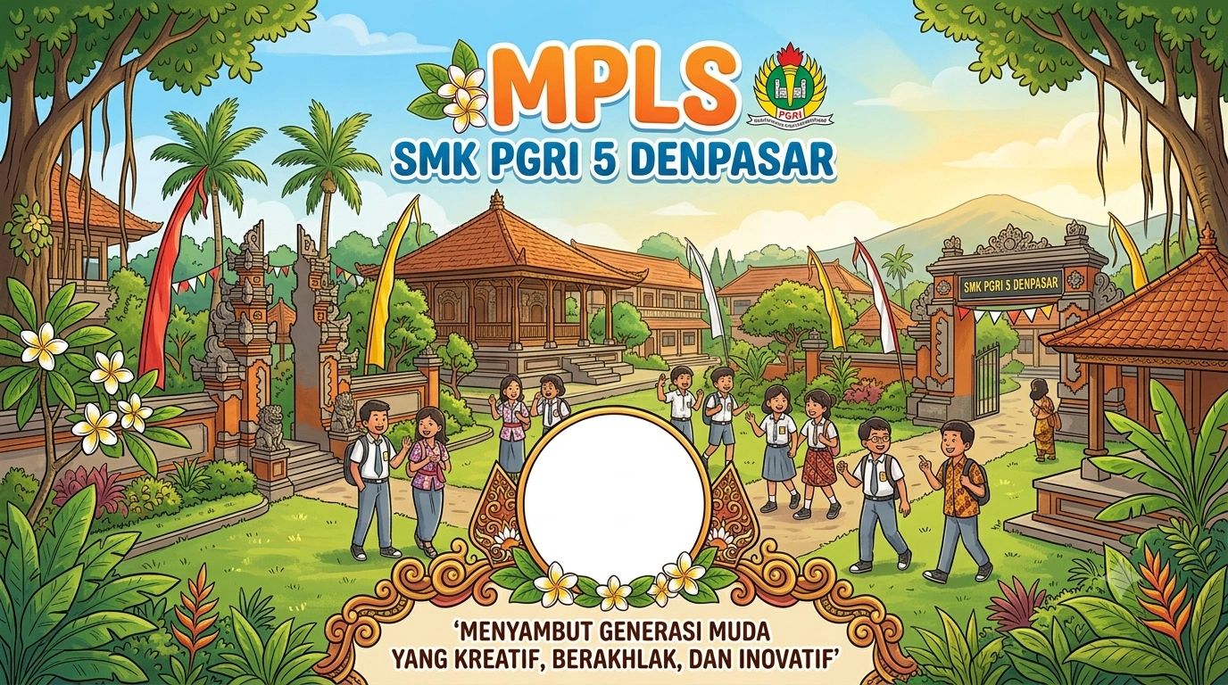 Viral Twibbon MPLS SMK PGRI 5 Denpasar Disorot Tajam Karena Dinilai Vulgar Disdikpora Bali Langsung Layangkan Teguran Keras