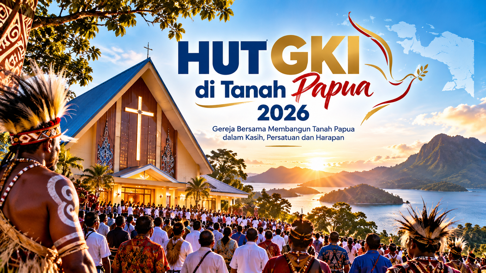 HUT GKI di Tanah Papua 2026 Rayakan 70 Tahun Pelayanan dengan Pesan Persatuan Keadilan